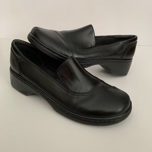 Clarks Black Leather Slip On Dress Shoes - Work